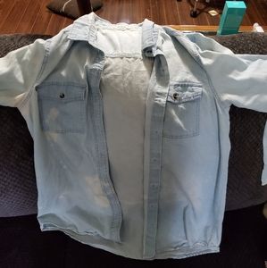 Jean button up shirt